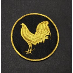 PATCHE FIGHT COCK EDITION GOLD 10CNT-4"