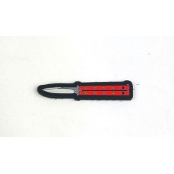 Patch Butterfly Knife Red