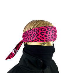 Head Band Pink Leopard